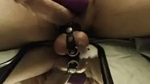 mirror cumshot with vibrating wand