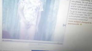 an idiot at webcam