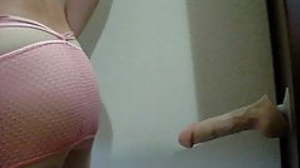 pink skirt with dildo