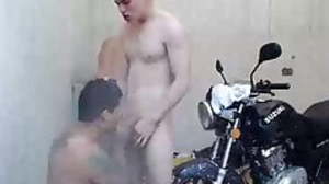 Thing embrace by motorbike on webcam