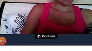 Masturbating on webcam