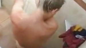 Teen spycam shower wank