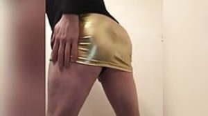 Crossdresser tight skirt and panties horny 4 daddy