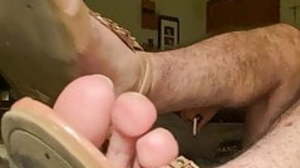 Advanced position sandals fetish, latino foot show