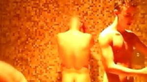 Men watched in put emphasize shower