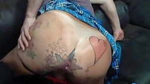 crossdressing tattoo ryan743 tanned ass pushed