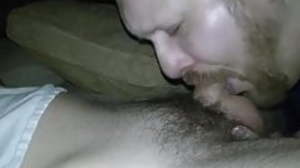 Sucking and swallowing straight redneck cum load