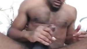 Young pretty hairy black cumshots