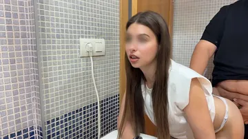 Petite student pays her landlord rent with a