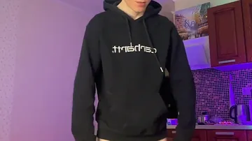 Watch Evgeny Twink's skinny body realize a hard