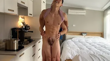 Asian boy and his man share a massive dick in this