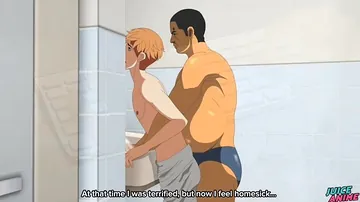 JUICEANIME's very first time with a gay-for-pay