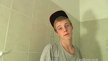 Youthful platinum-blonde teenage castings with a