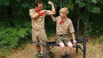 Horny Scoutleader disrobes with an increment of