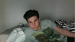 Greek Cute Boy With Very Nice Hard Cock On Cam