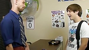 Colby and Scott doggystyle in classroom