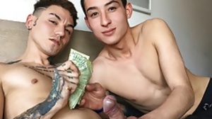 Two Amateur Straight Latino Twink BFF's Fuck