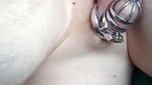 Dildo fick mit cage