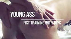 young sub FIST anal train